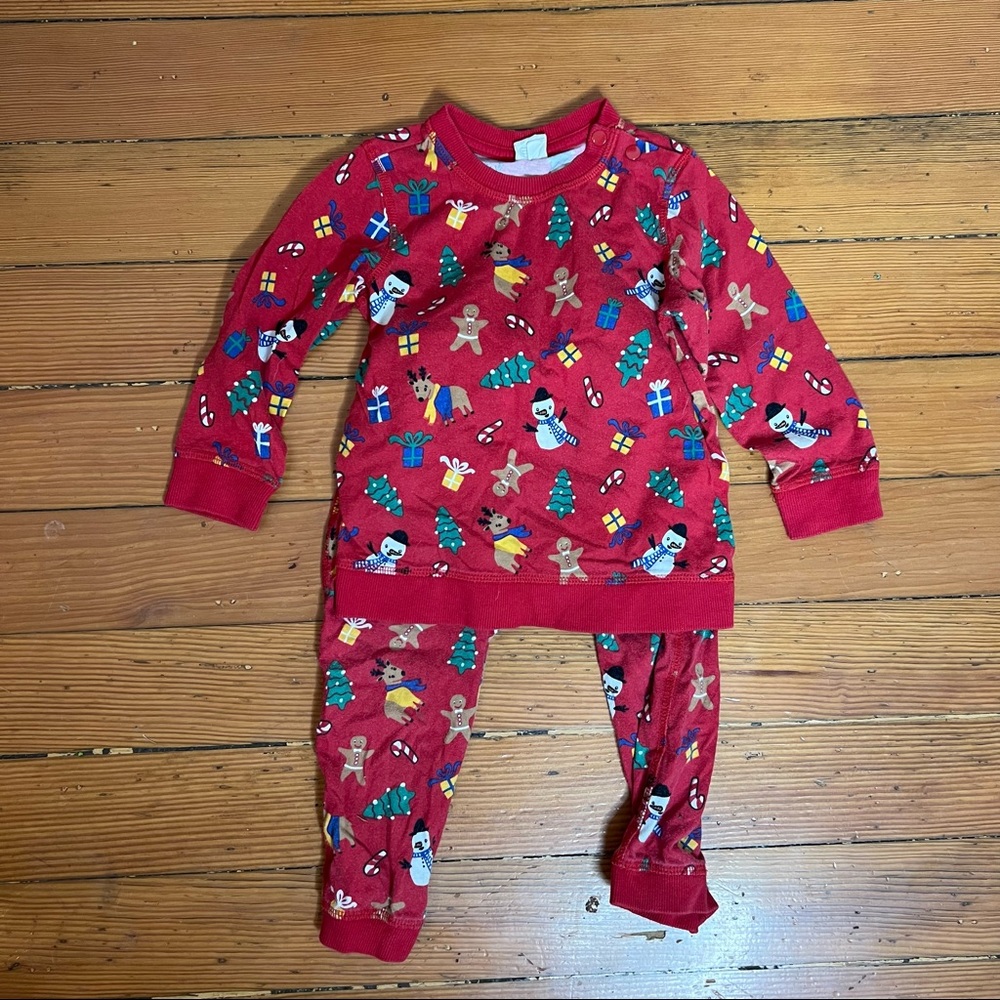 H & M 1 1/2 - 2 years Christmas Holiday Top and Pants